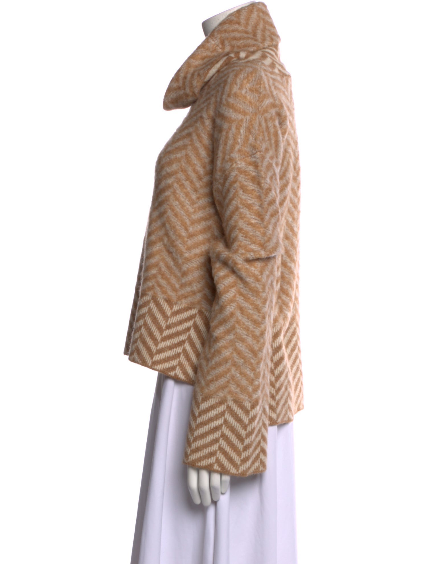 Veronica Beard Printed Turtleneck Sweater