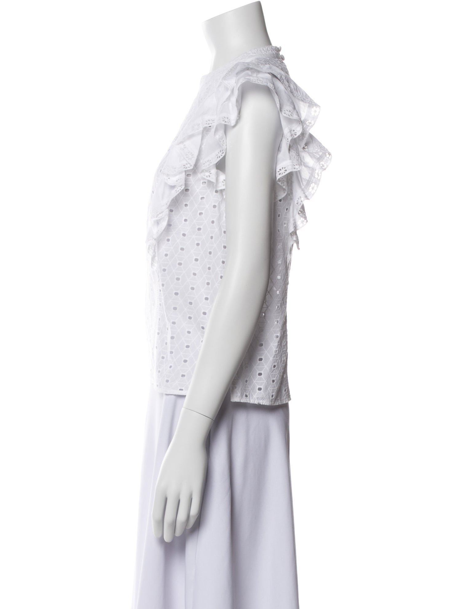 Veronica Beard Crew Neck Short Sleeve Top