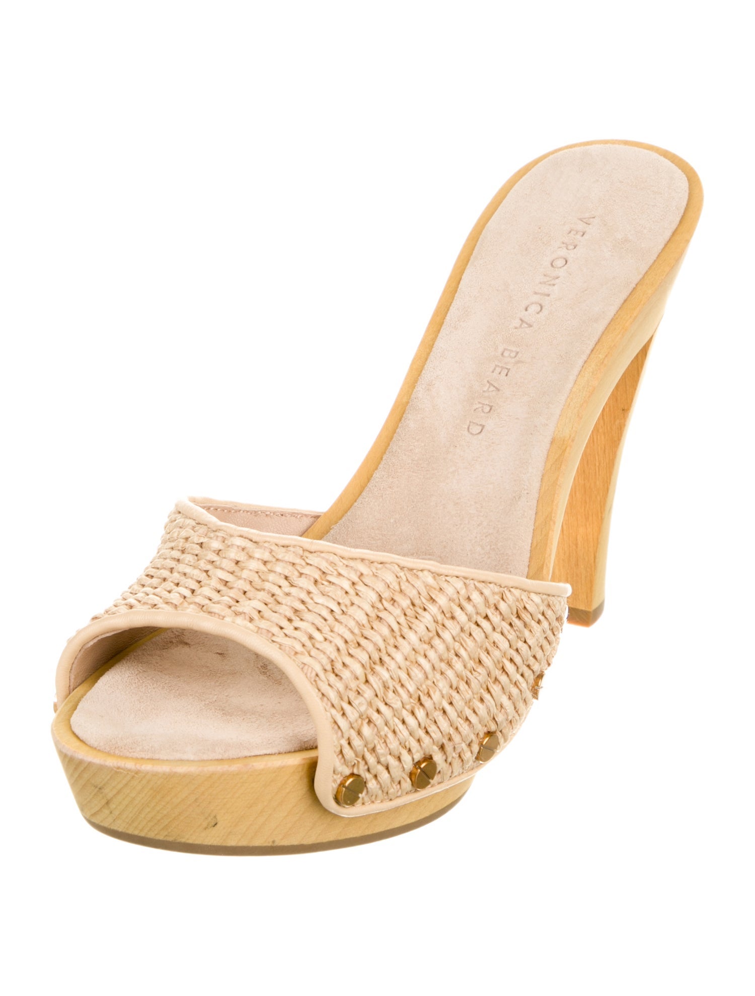 Veronica Beard Raffia Slides