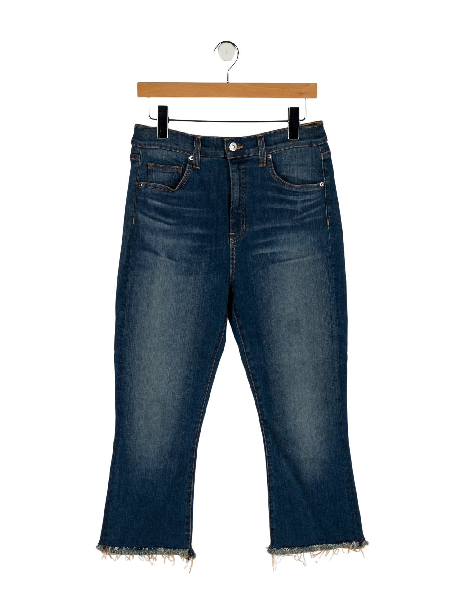 Veronica Beard High-Rise Straight Leg Jeans