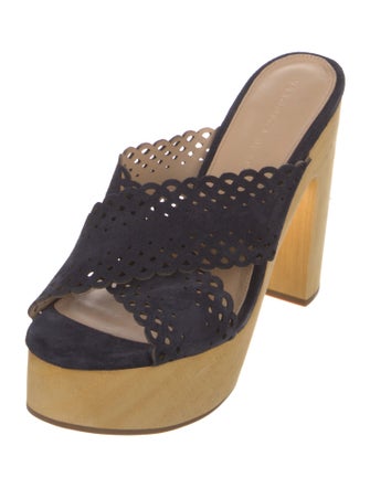 Veronica Beard Suede Slides