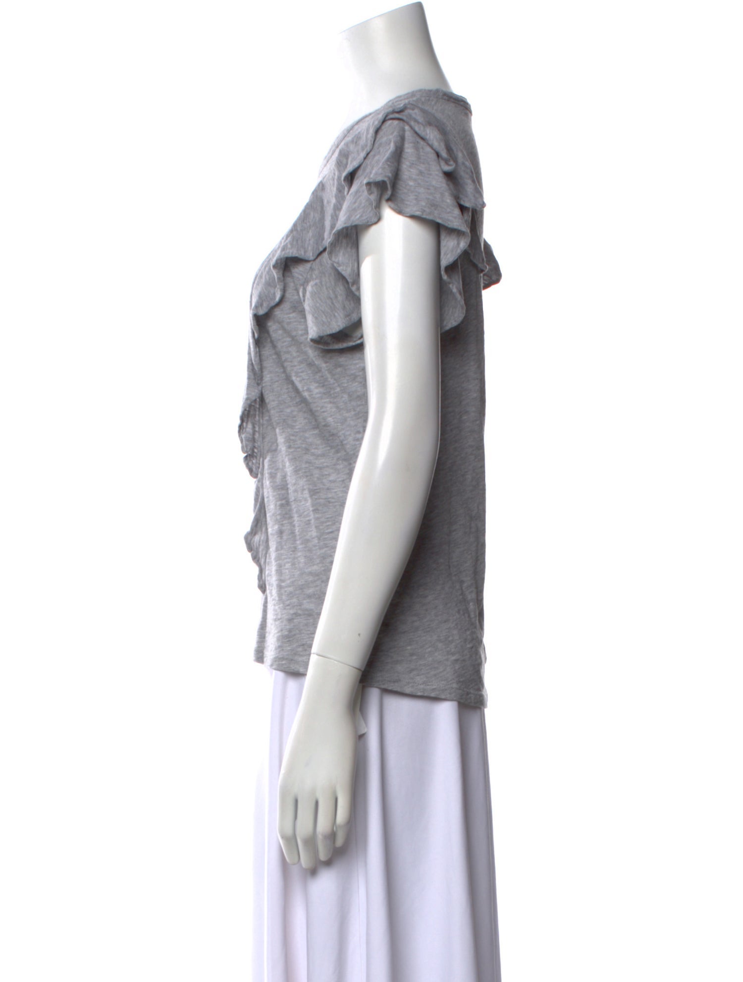 Veronica Beard Scoop Neck Short Sleeve T-Shirt