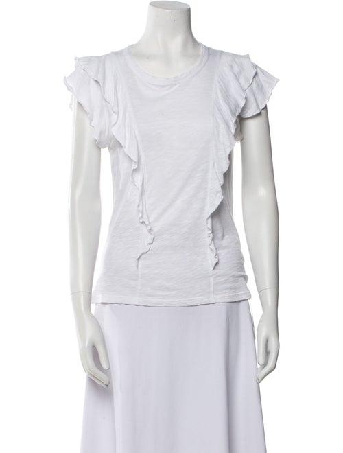 Veronica Beard Scoop Neck Short Sleeve T-Shirt