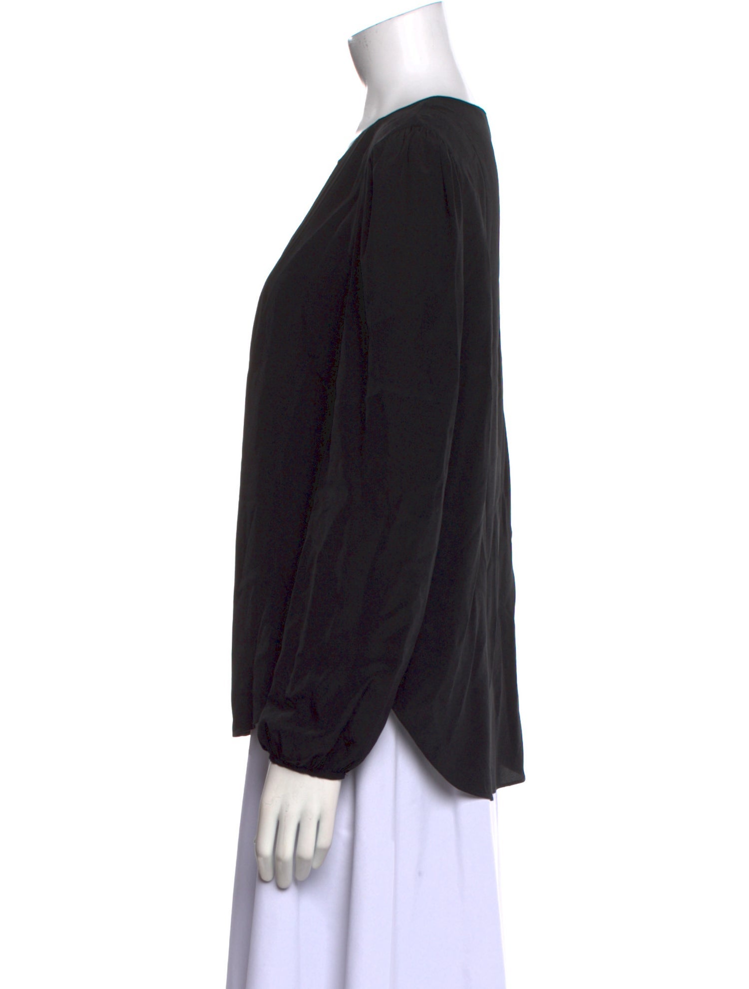 Veronica Beard Silk V-Neck Blouse