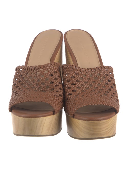 Veronica Beard Guadalupe Leather Slides