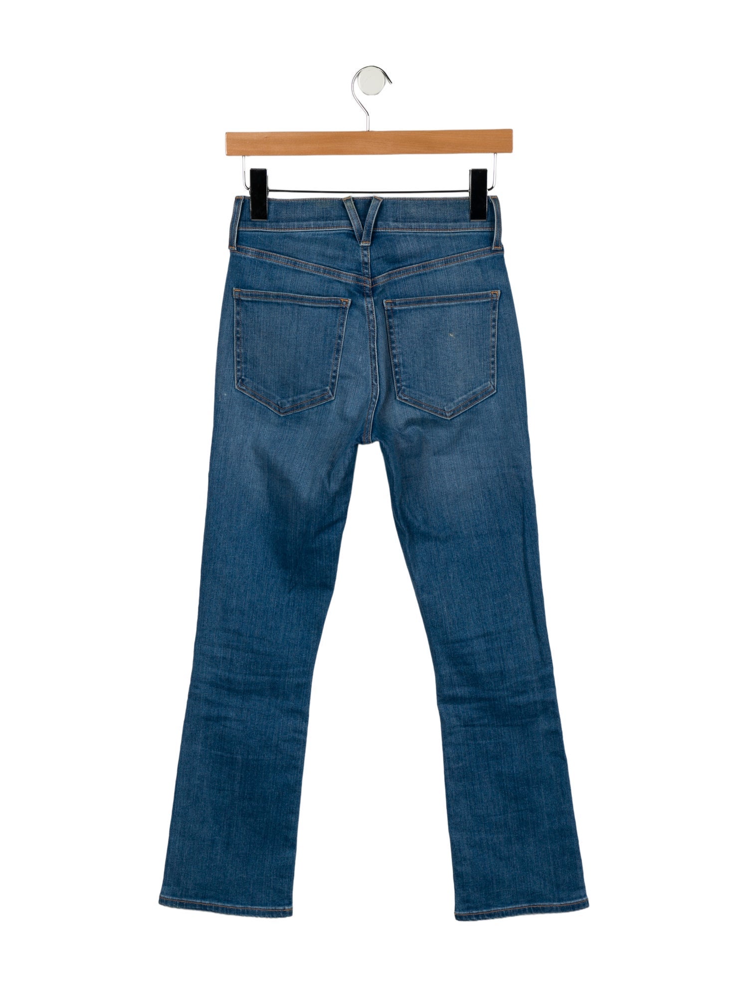 Veronica Beard Mid-Rise Straight Leg Jeans