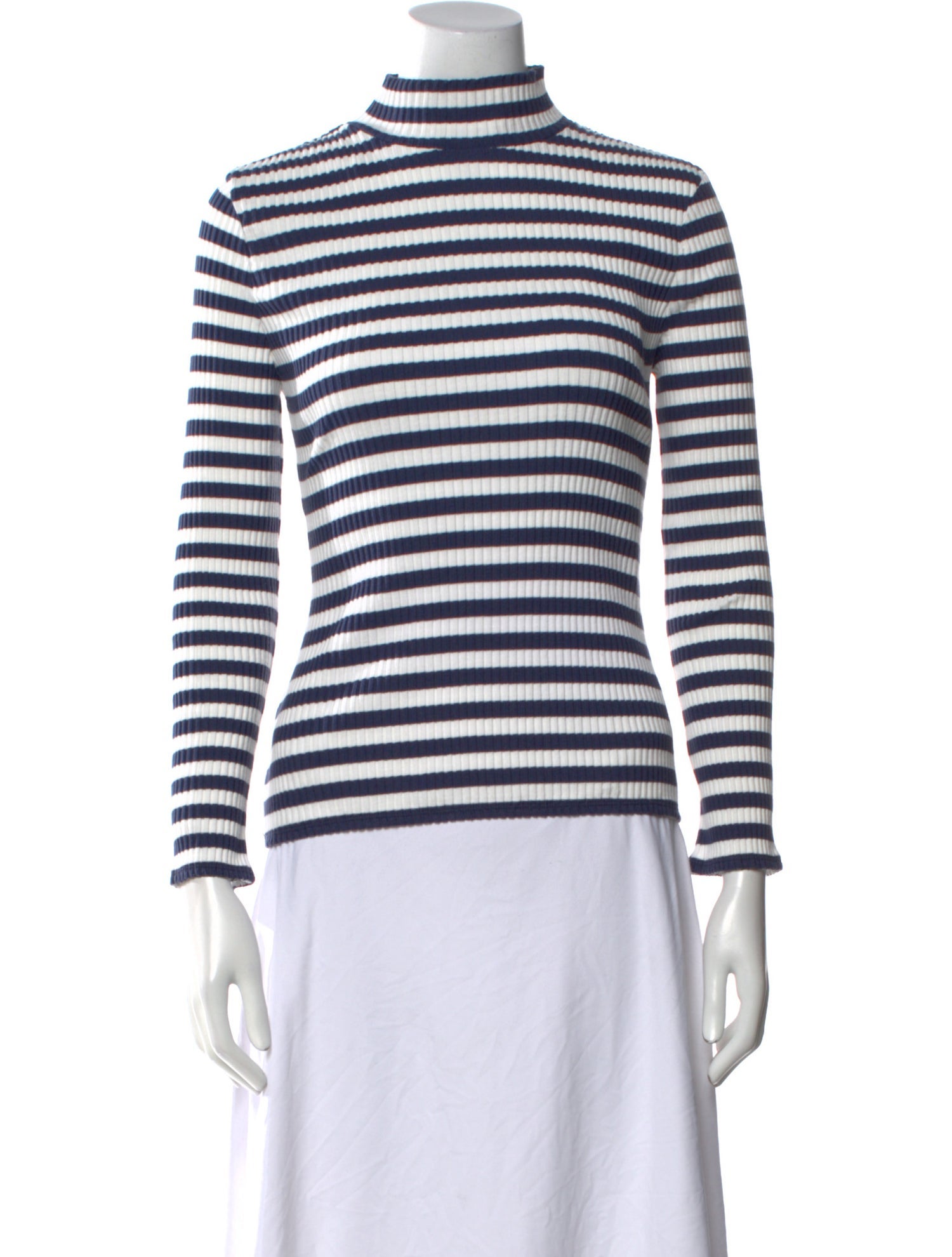 Veronica Beard Striped Turtleneck Sweater