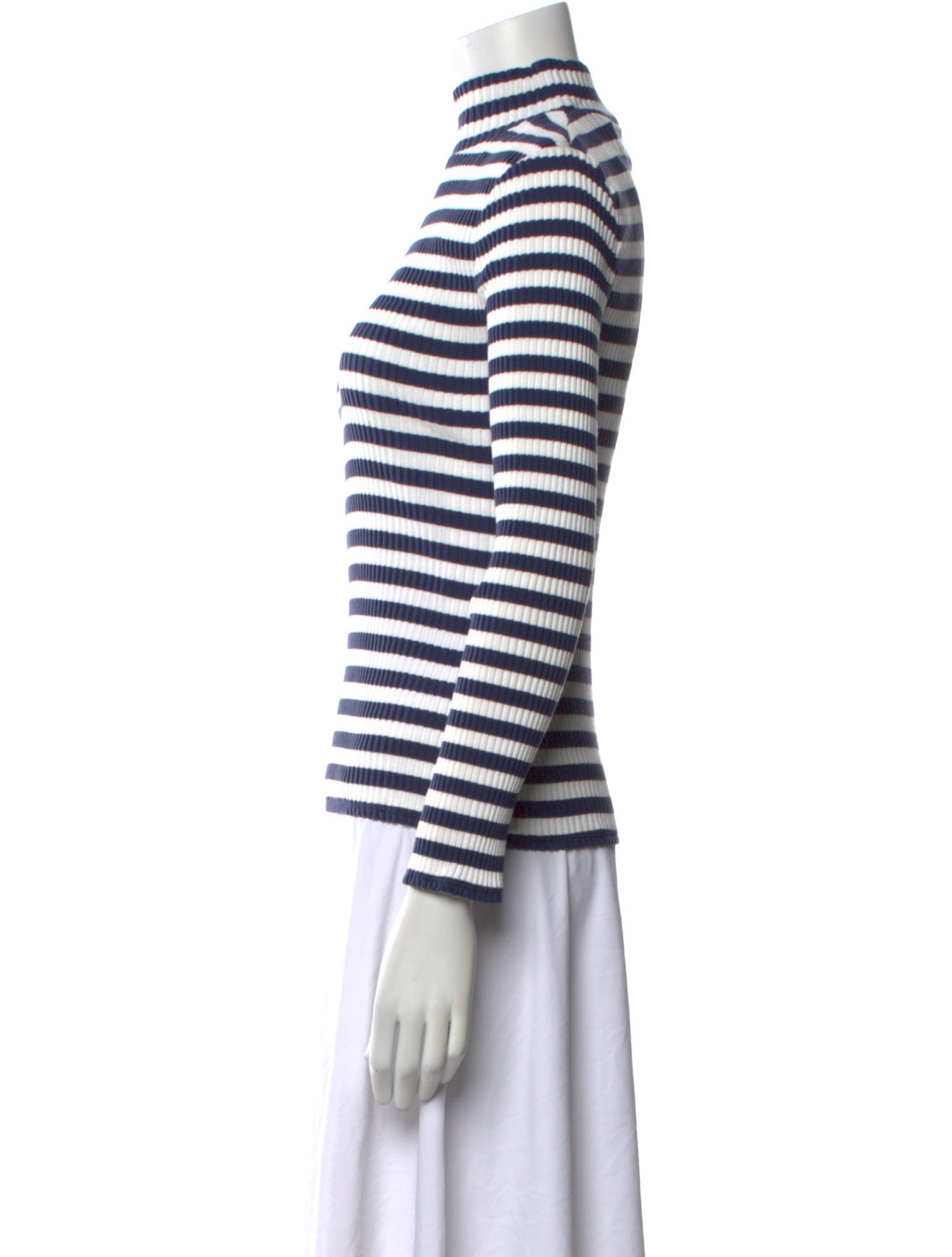 Veronica Beard Striped Turtleneck Sweater