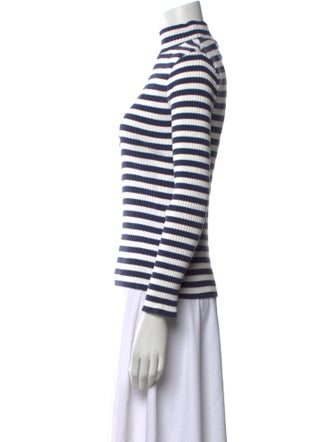 Veronica Beard Striped Turtleneck Sweater
