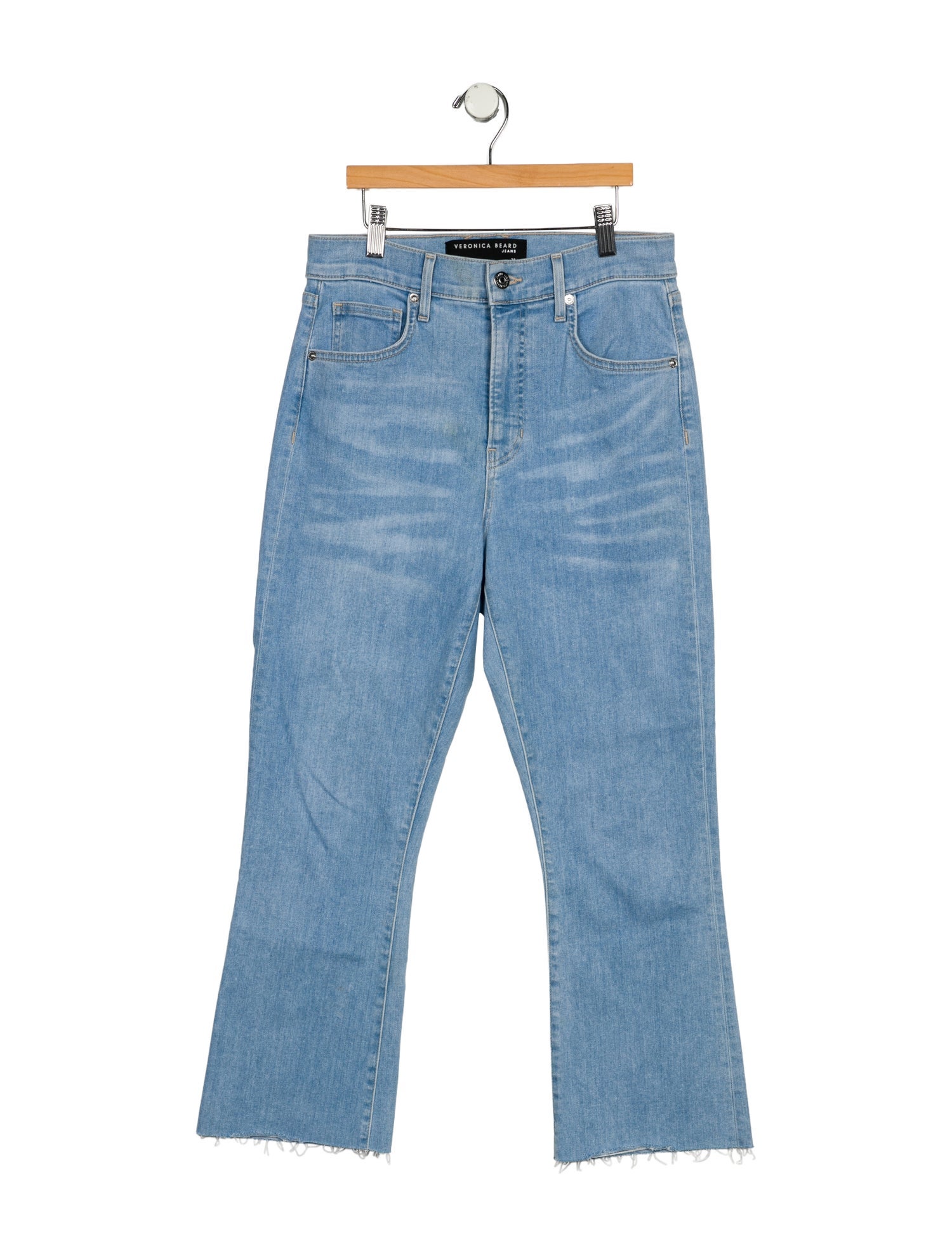 Veronica Beard High-Rise Straight Leg Jeans