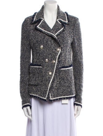 Veronica Beard Tweed Pattern Poncho