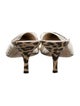 Veronica Beard Canvas Animal Print Mules