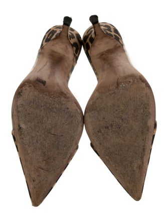 Veronica Beard Canvas Animal Print Mules