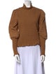 Veronica Beard Mock Neck Long Sleeve Sweatshirt