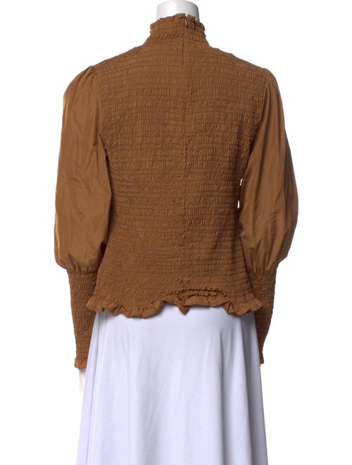 Veronica Beard Mock Neck Long Sleeve Sweatshirt