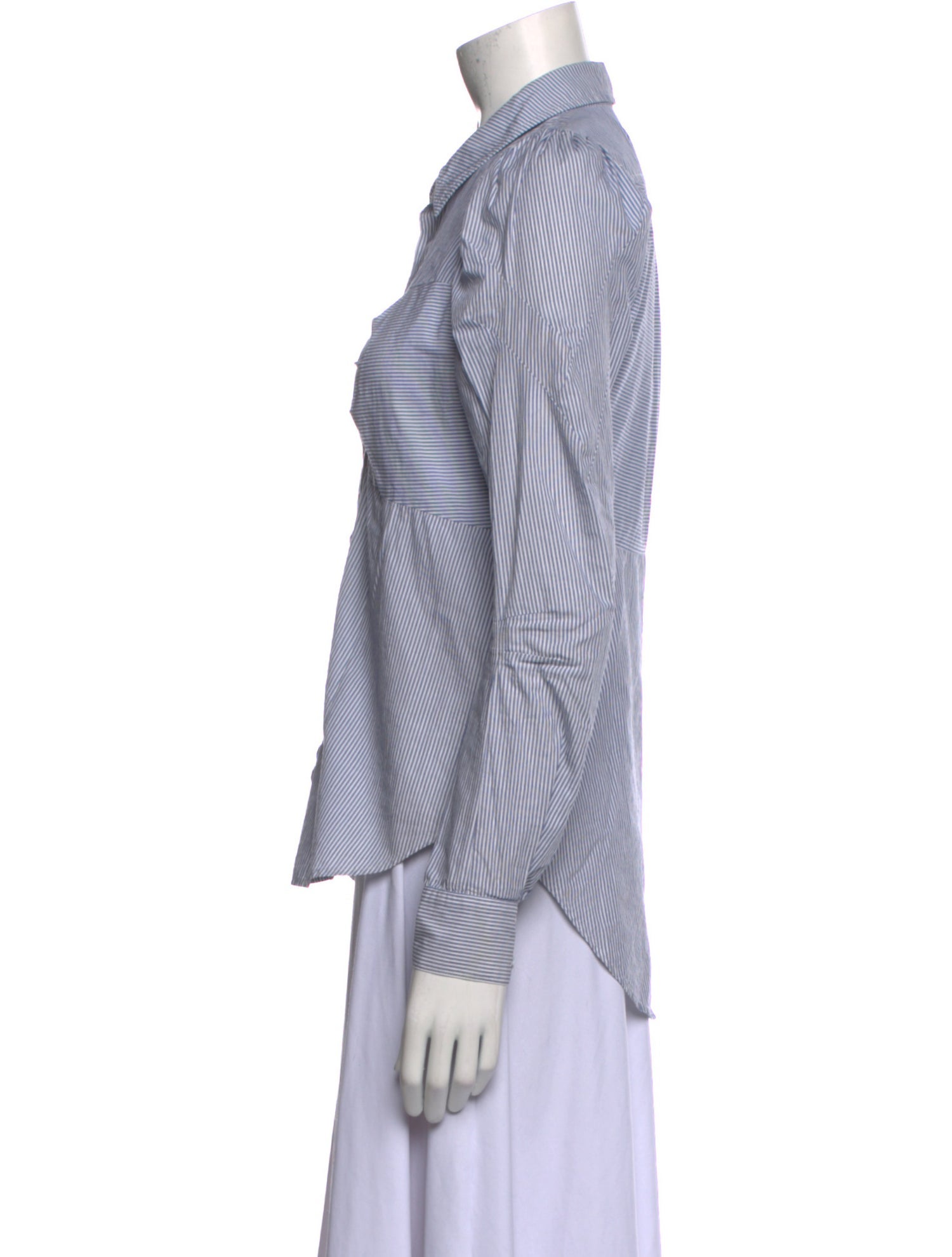 Veronica Beard Long Sleeve Button-Up Top