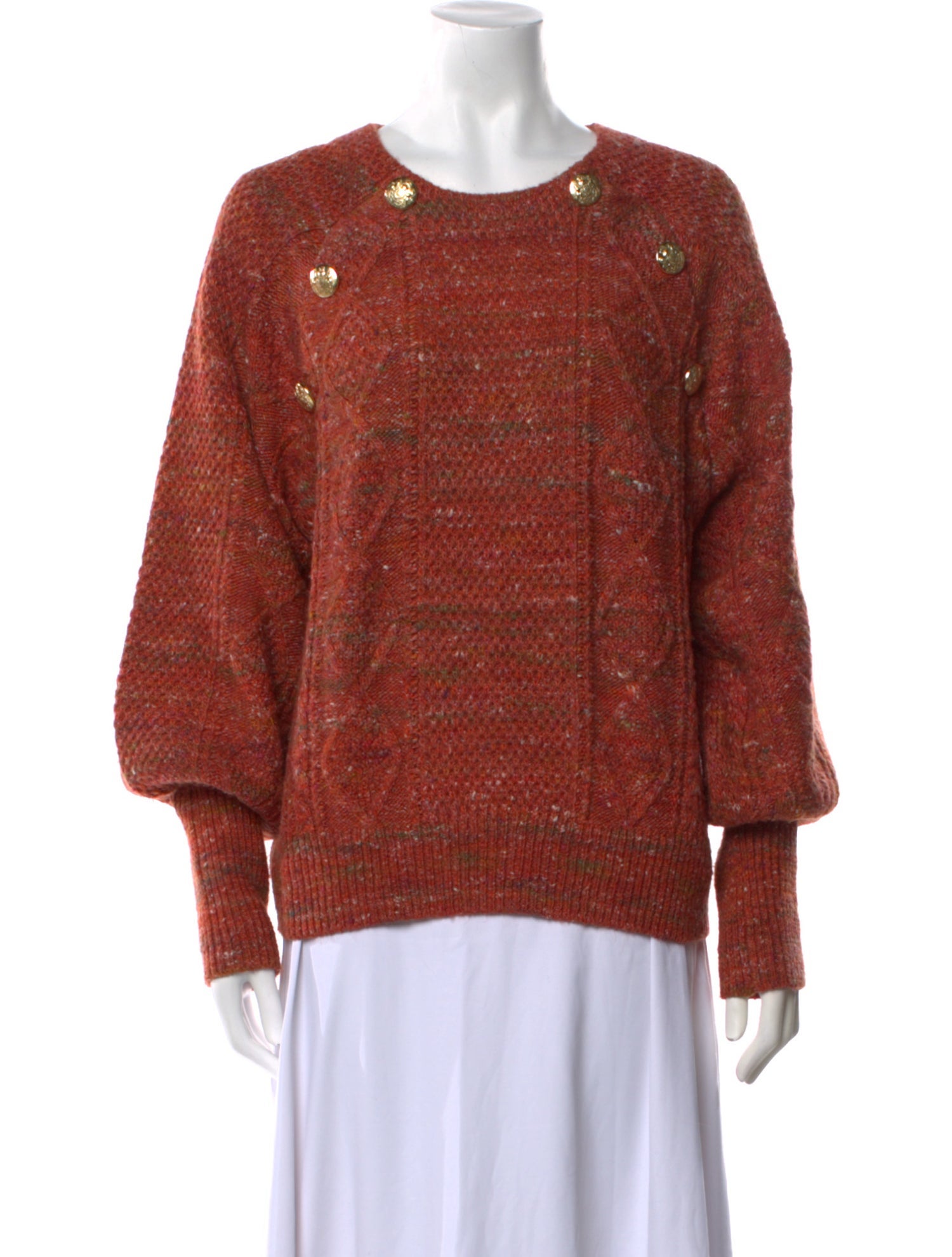 Veronica Beard Printed Crew Neck Sweater