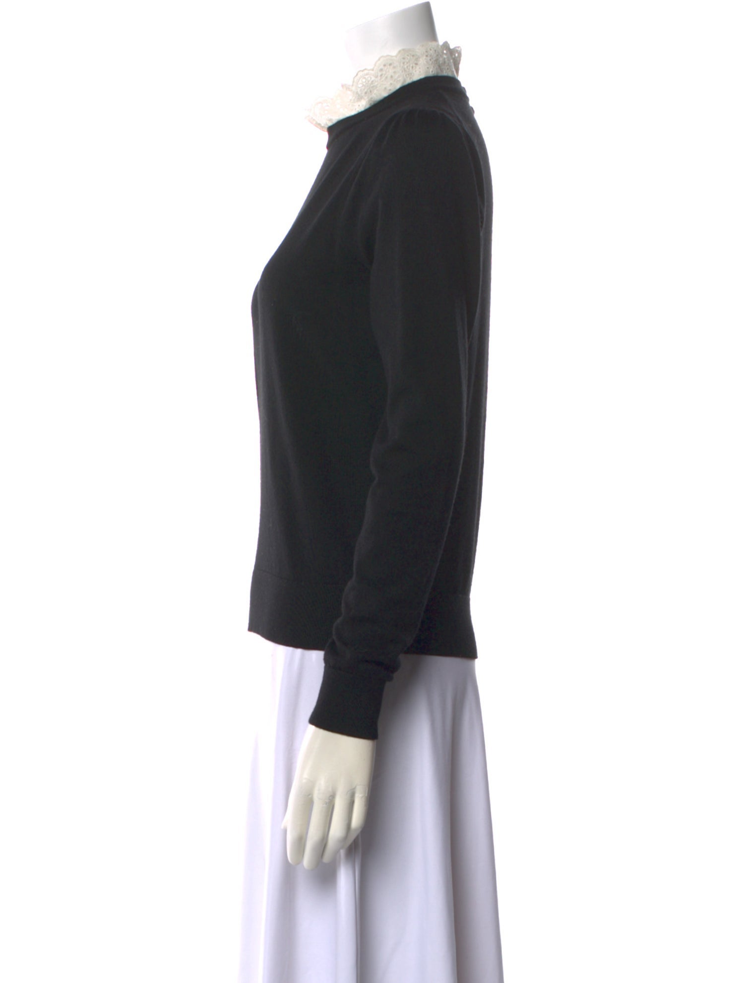 Veronica Beard Merino Wool Mock Neck Sweater