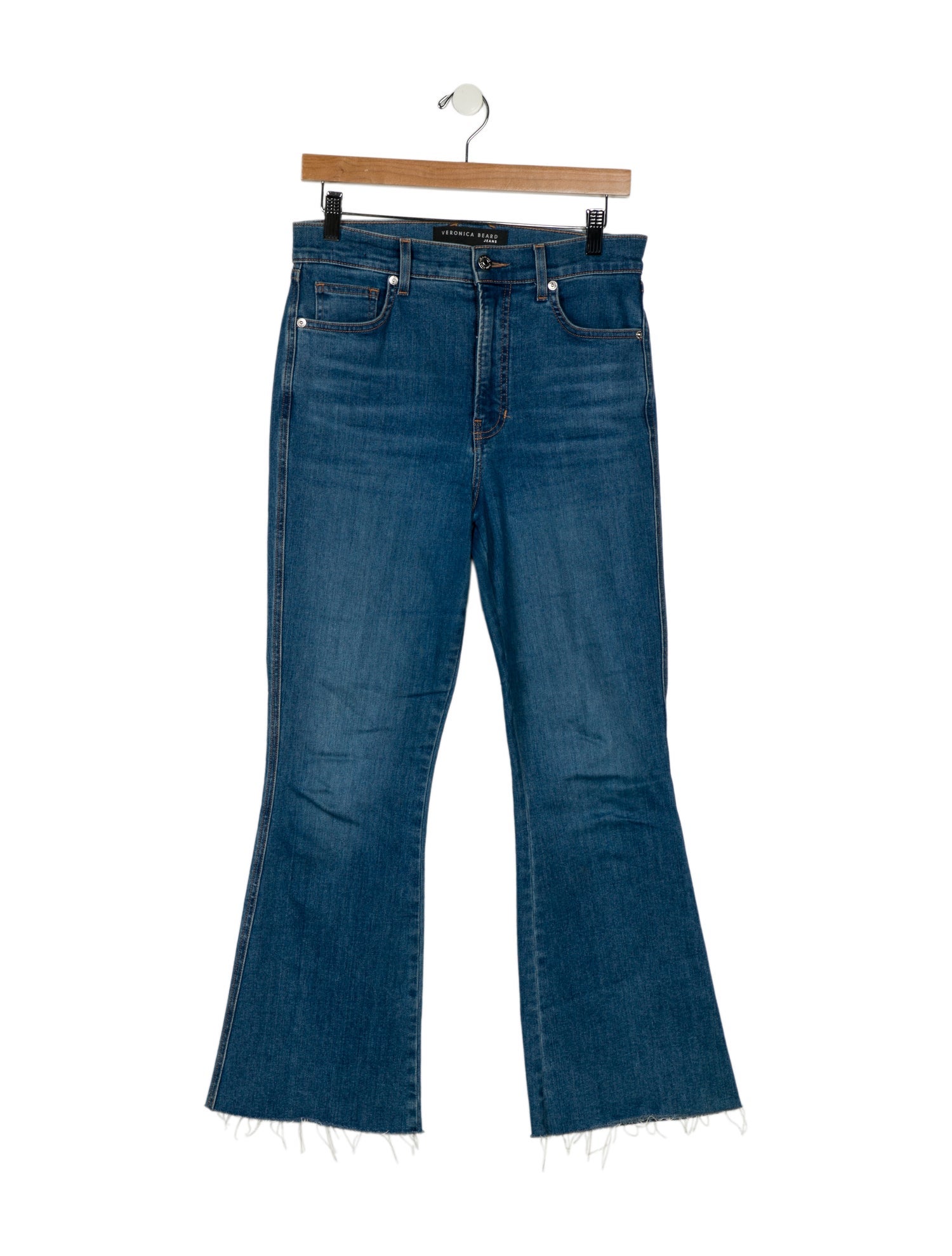 Veronica Beard High-Rise Wide Leg Jeans