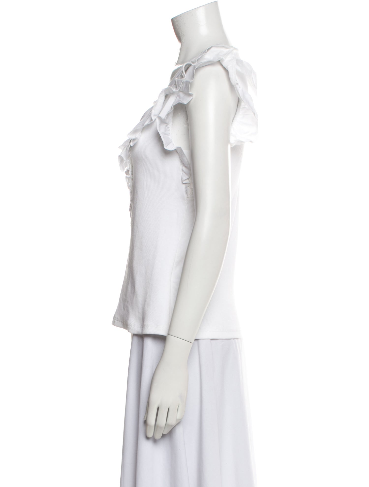 Veronica Beard V-Neck Sleeveless Top