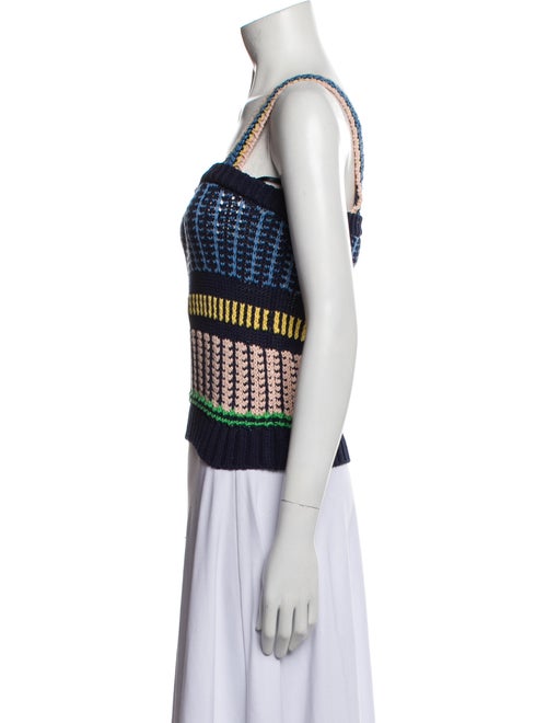 Veronica Beard Patterned Square Neckline Top