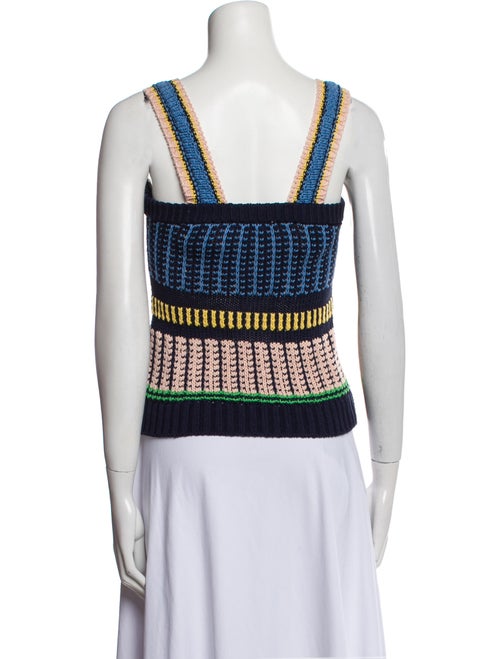 Veronica Beard Patterned Square Neckline Top