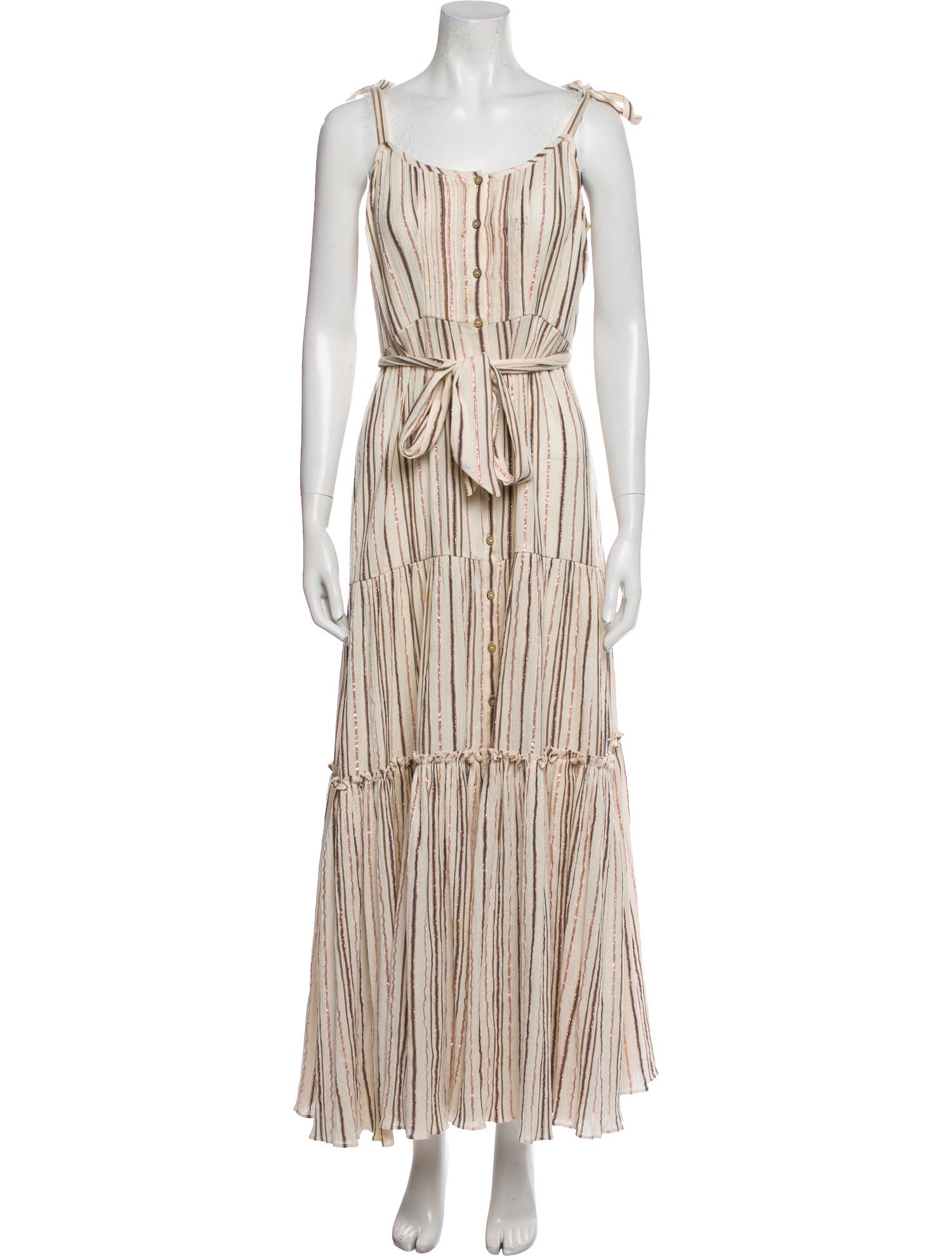 Veronica Beard Striped Long Dress