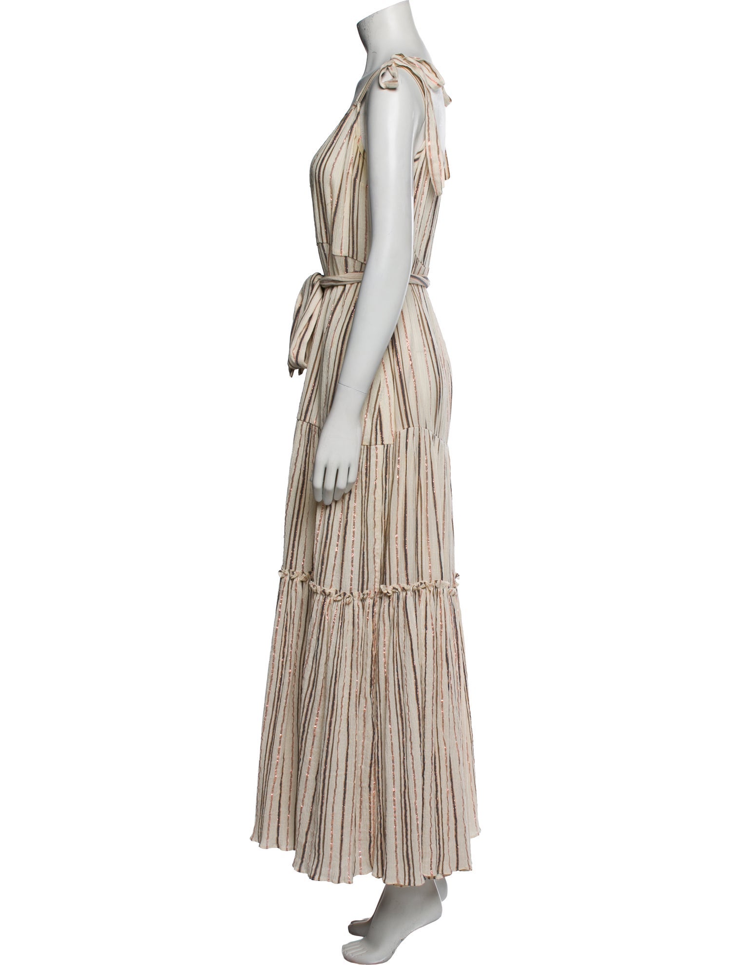 Veronica Beard Striped Long Dress