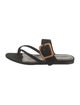 Veronica Beard Suede Leather Trim Embellishment Slides