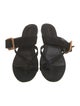 Veronica Beard Suede Leather Trim Embellishment Slides