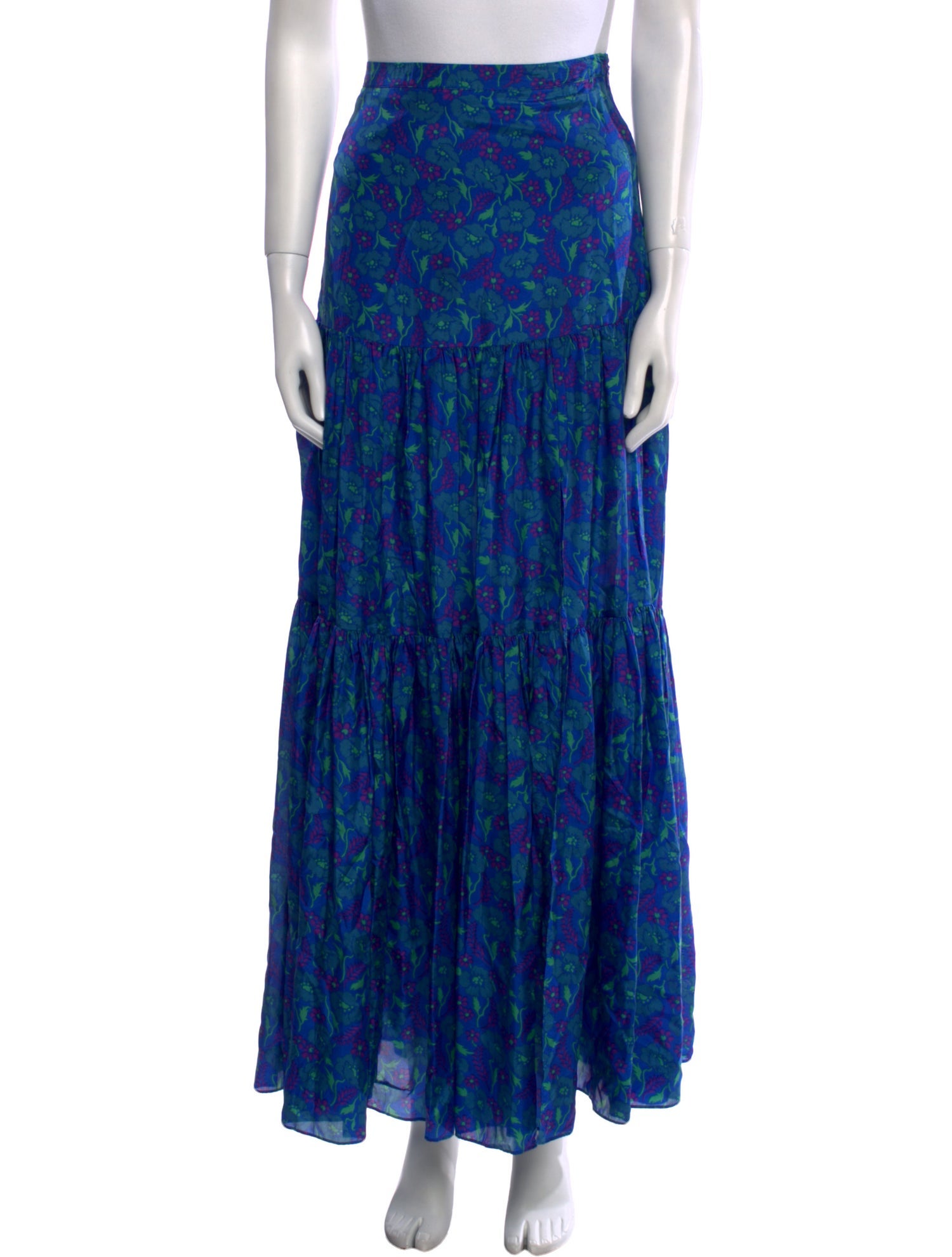 Veronica Beard Silk Long Skirt