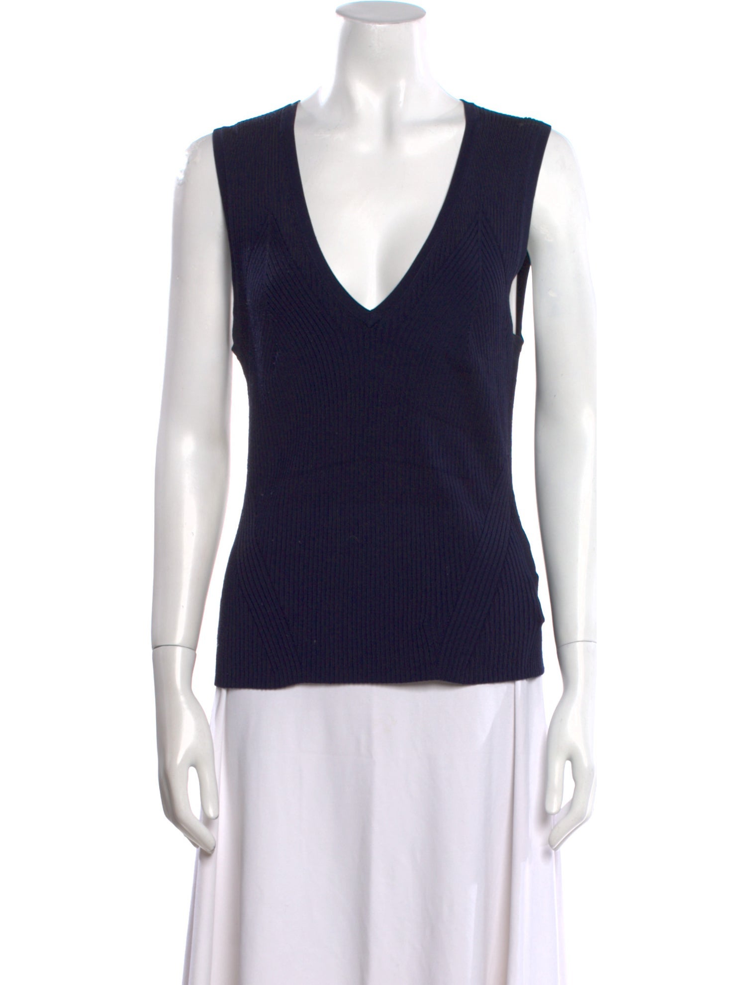 Veronica Beard V-Neck Sleeveless Top