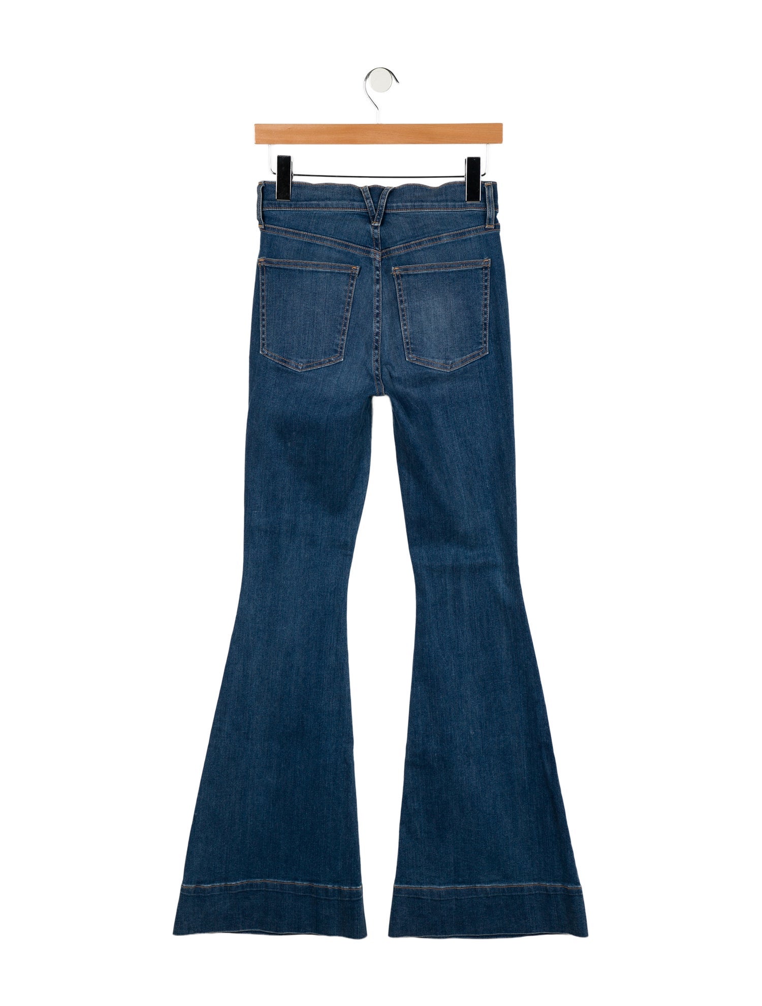 Veronica Beard Mid-Rise Wide Leg Jeans