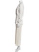 Veronica Beard Linen Ruffle Embellishment Pantsuit