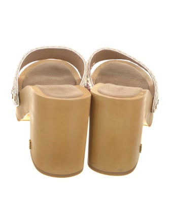 Veronica Beard Striped Slides