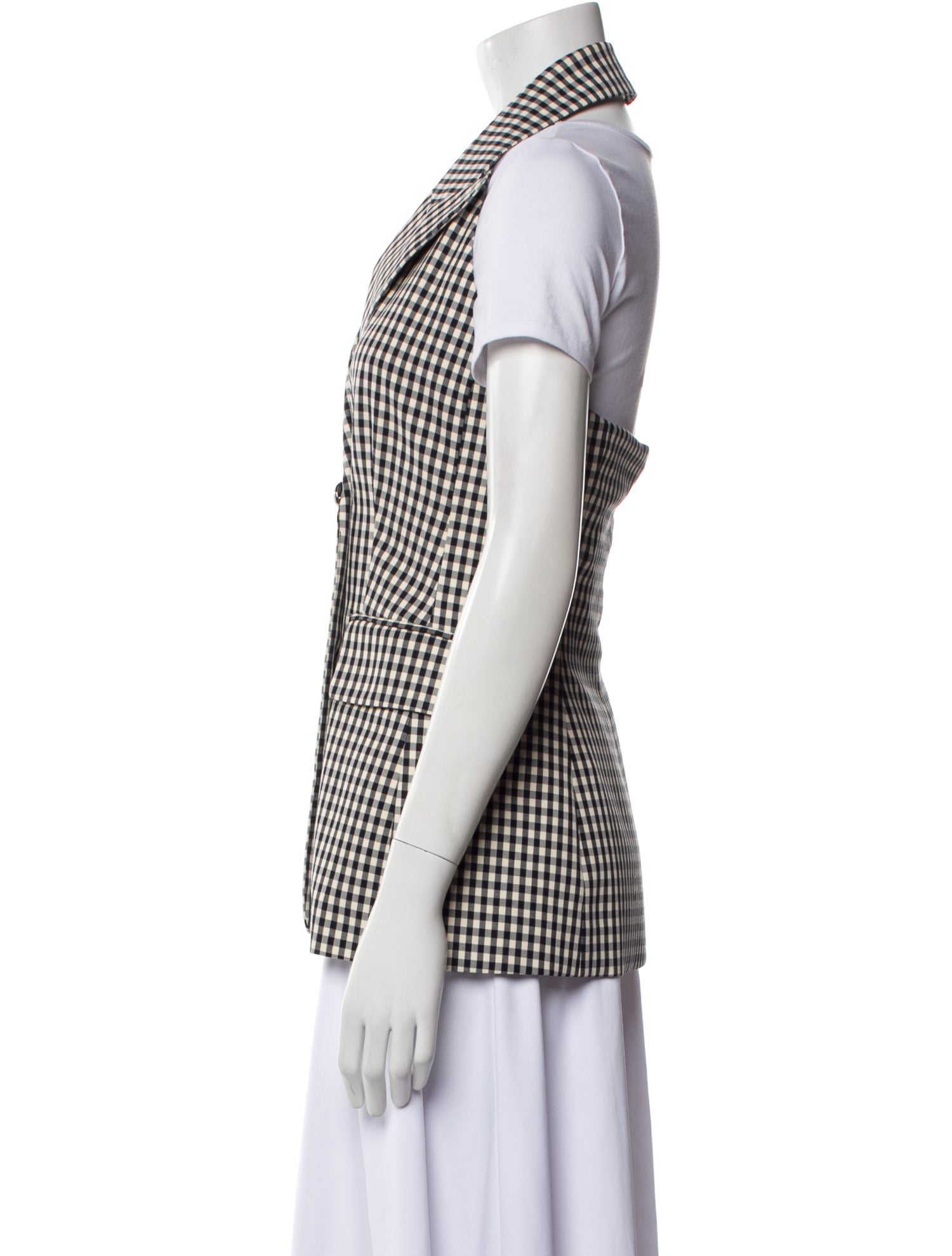 Veronica Beard Plaid Print Vest w/ Tags