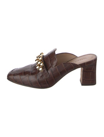 Veronica Beard Leather Mules