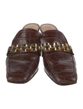 Veronica Beard Leather Mules