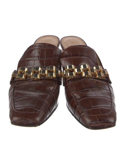 Veronica Beard Leather Mules