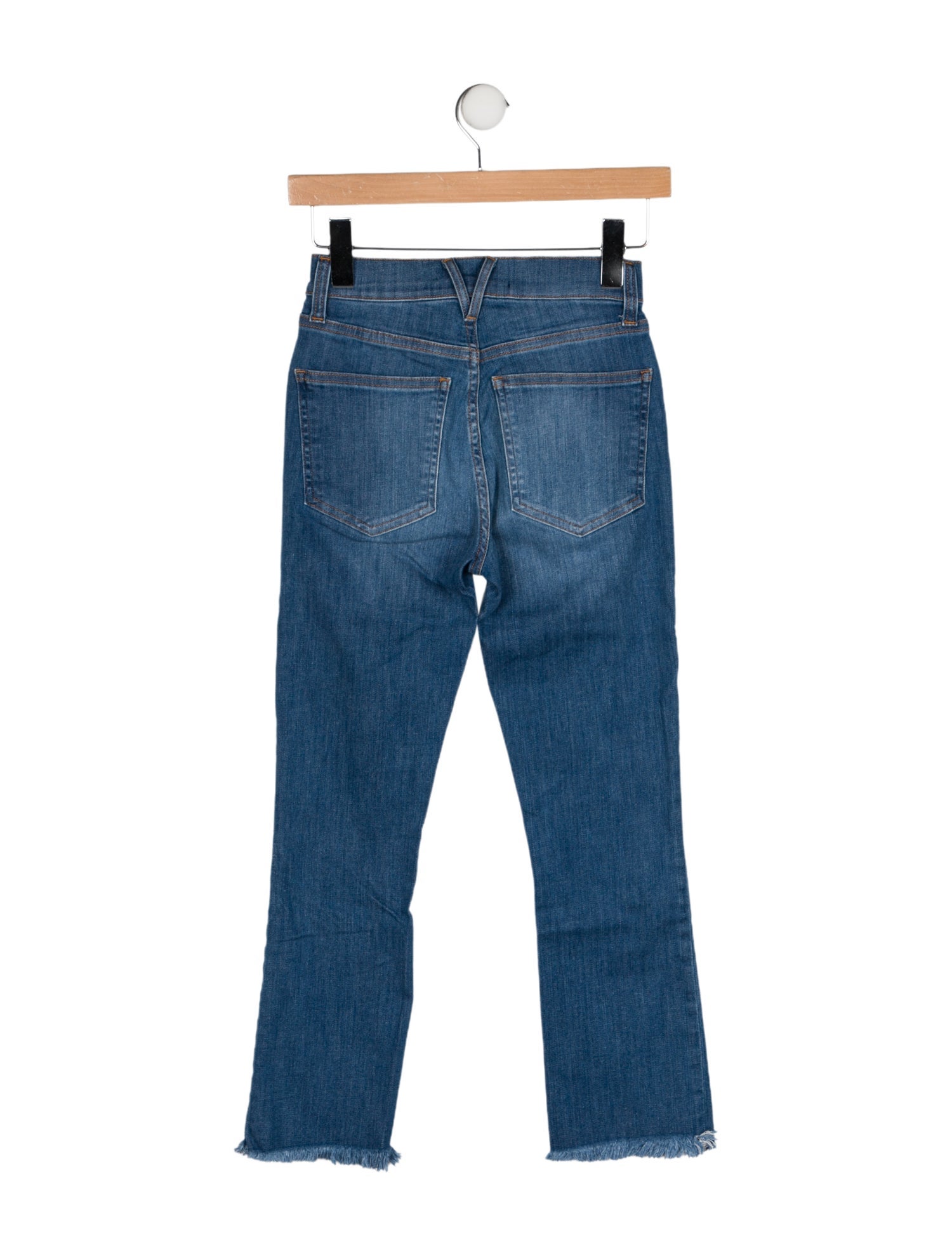 Veronica Beard Mid-Rise Straight Leg Jeans