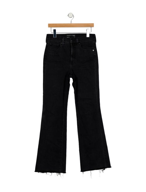 Veronica Beard Mid-Rise Wide Leg Jeans
