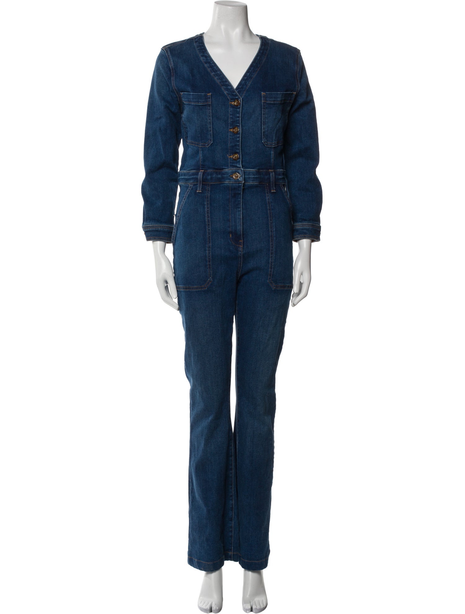 Veronica Beard V-Neck Jumpsuit