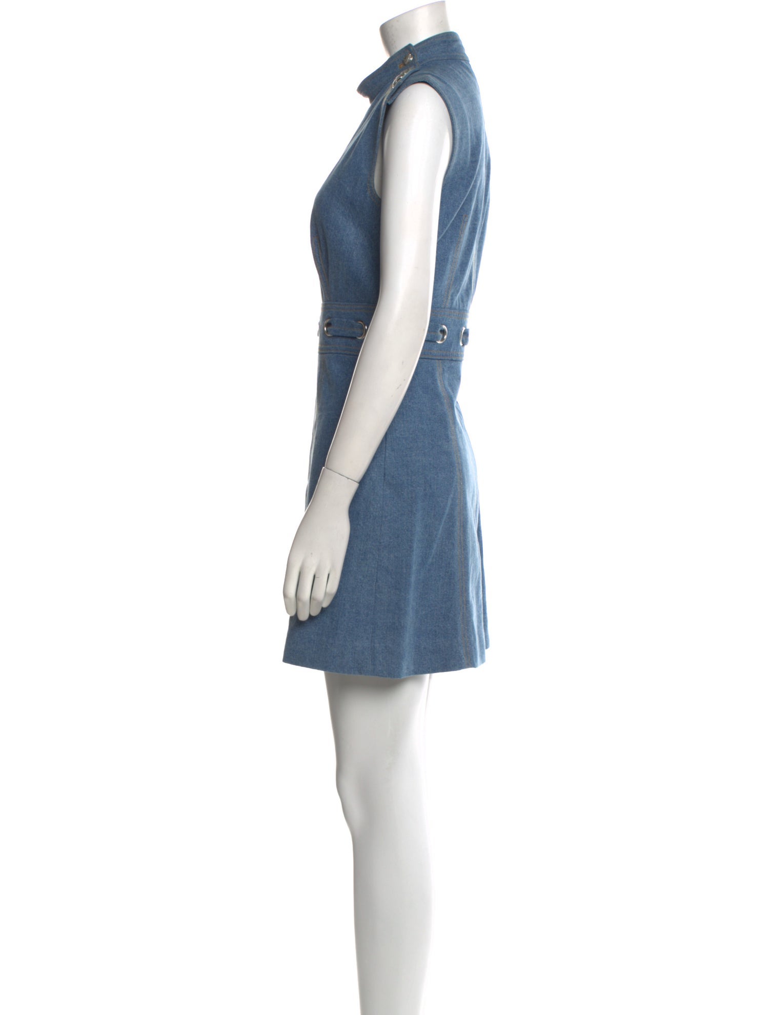 Veronica Beard Mock Neck Mini Dress