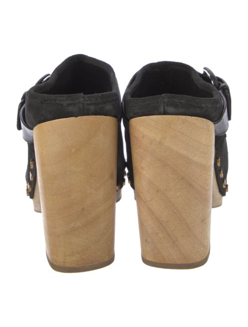 Veronica Beard Suede Studded Accents Mules