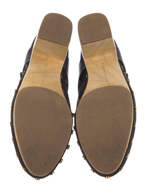 Veronica Beard Suede Studded Accents Mules