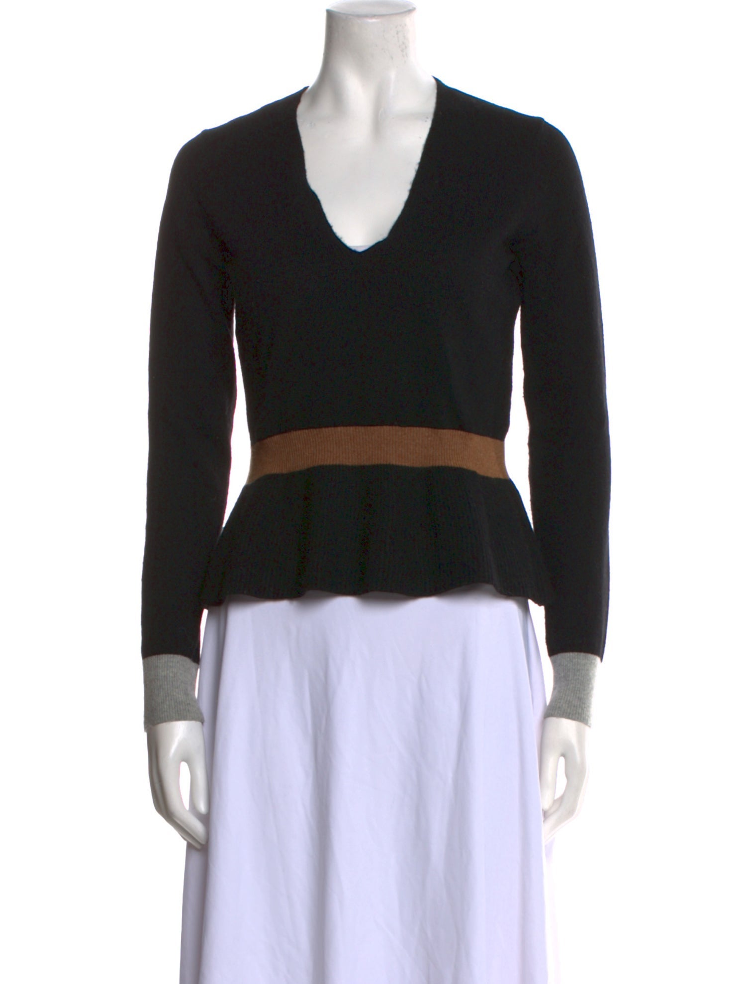 Veronica Beard Cashmere Striped Sweater