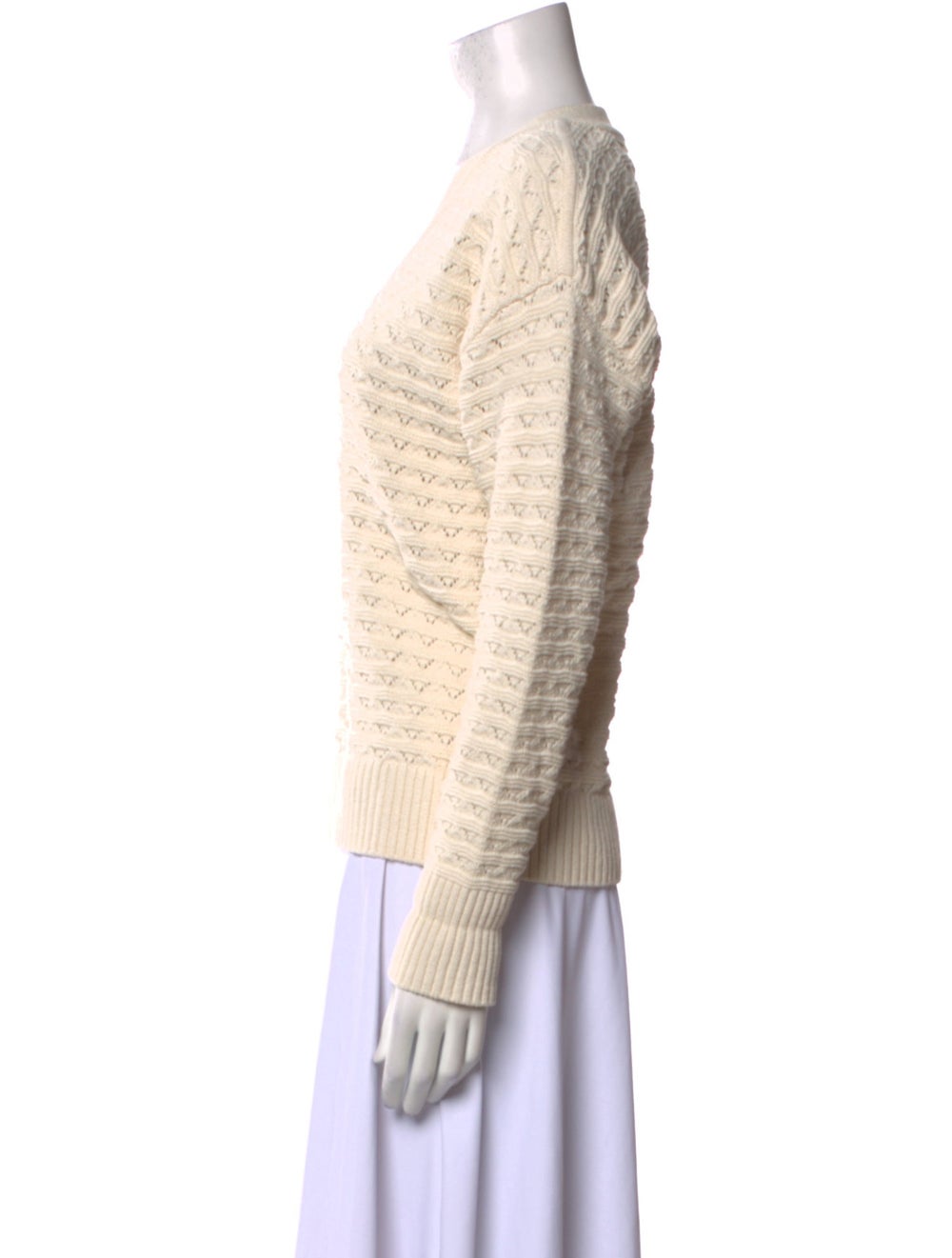 Veronica Beard Pullover Neutrals Long Sleeve with… - image 2