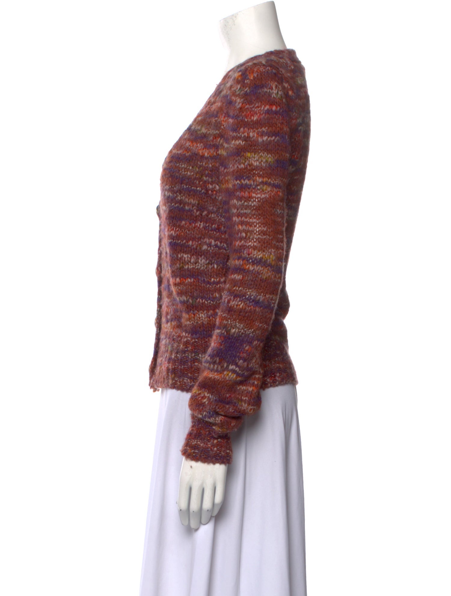 Veronica Beard Striped V-Neck Sweater