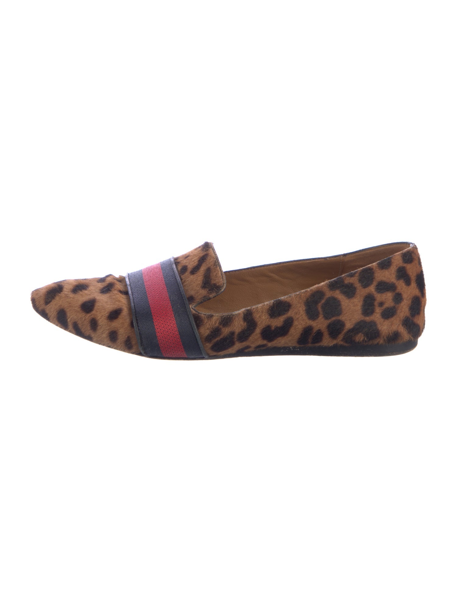 Veronica Beard Ponyhair Animal Print Loafers