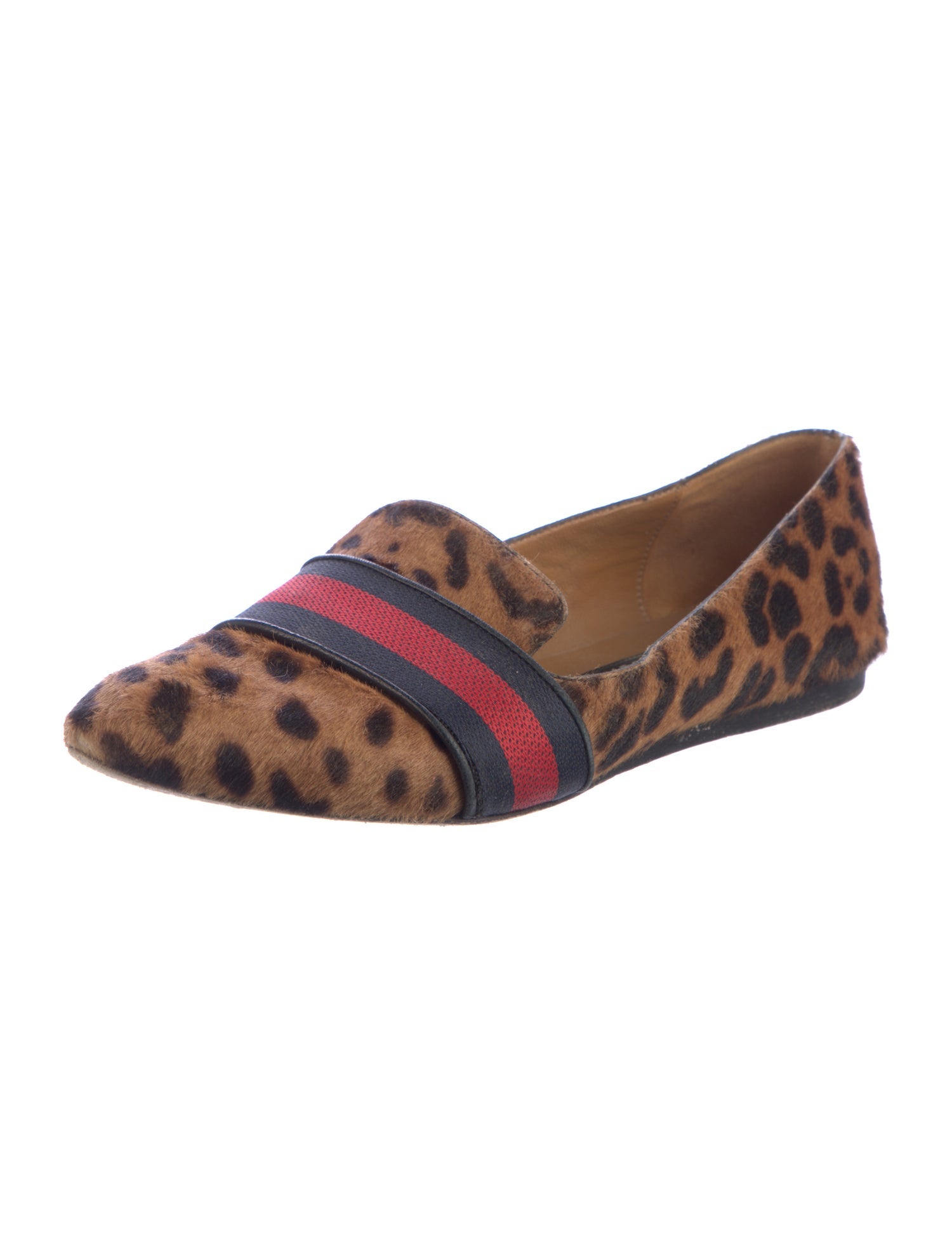Veronica Beard Ponyhair Animal Print Loafers